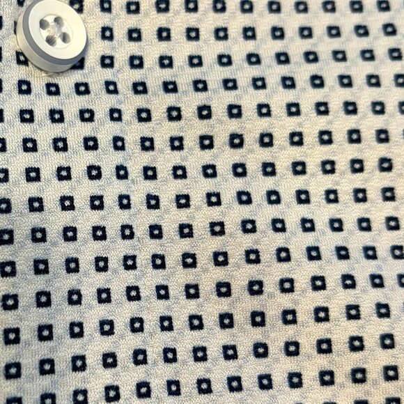 Mizzen+Main - Halyard Short Sleeve Button Down - Navy Geo Print - Picture 2 of 4